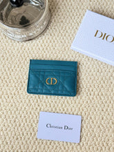 Load image into Gallery viewer, DR500 Dior Caro Freesia Card Holder /  4 x 3 x 0.25 inches

