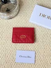 Load image into Gallery viewer, DR500 Dior Caro Freesia Card Holder /  4 x 3 x 0.25 inches
