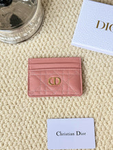 Load image into Gallery viewer, DR500 Dior Caro Freesia Card Holder /  4 x 3 x 0.25 inches
