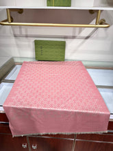 Load image into Gallery viewer, CLTH339 GG Wool Shawl with Web / 70X200cm(27.5x78.7in)
