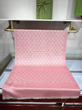 Load image into Gallery viewer, CLTH339 GG Wool Shawl with Web / 70X200cm(27.5x78.7in)
