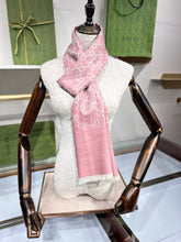 Load image into Gallery viewer, CLTH339 GG Wool Shawl with Web / 70X200cm(27.5x78.7in)
