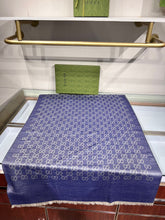 Load image into Gallery viewer, CLTH340 GG Wool Shawl with Web / 70X200cm(27.5x78.7in)
