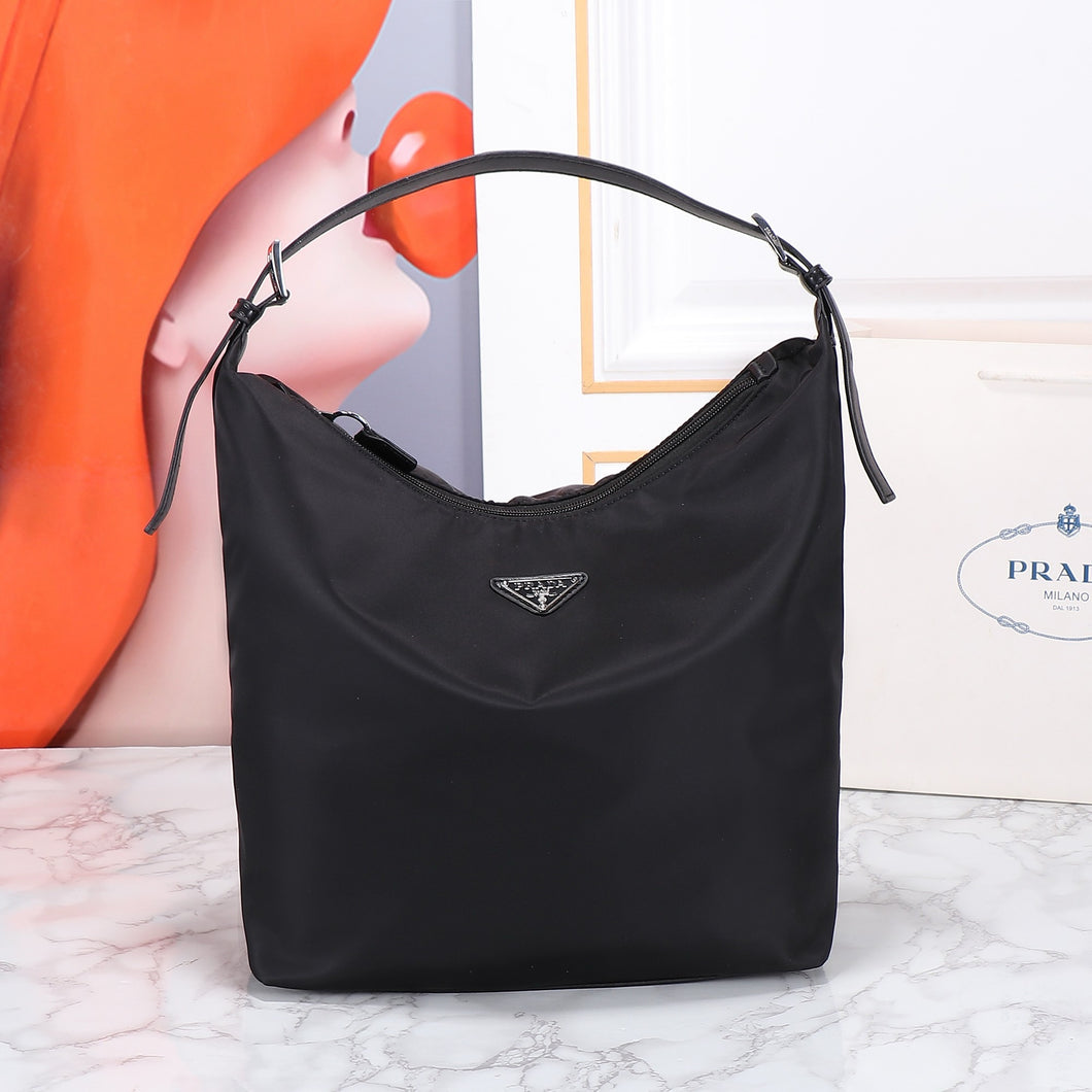 PD362 Prada Re-Nylon and Leather Top Handle Bag / 11.8x11x4.3inch