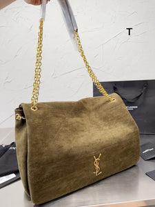 YSK289 Jamie 4.3 Shoulder Bag in Suede / 16x10.2x3inch