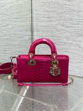 Load image into Gallery viewer, DR533 Small Lady D-Joy Bag(Snakeskin) / 8.5 x 4.5 x 2.5 inches / HIGHEST QUALITY VERSION
