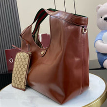 Load image into Gallery viewer, GC767 Gucci Giglio Large Tote Bag / 16.5" (23.6")W x 18.5"H x 6.3"D / HIGHEST QUALITY VERSION
