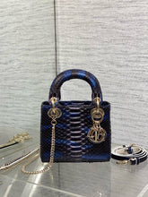 Load image into Gallery viewer, DR573 Mini Lady Dior Bag(Snakeskin) / 6.5 x 6 x 3 inches / HIGHEST QUALITY VERSION
