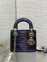 Load image into Gallery viewer, DR574 Mini Lady Dior Bag(Snakeskin) / 6.5 x 6 x 3 inches / HIGHEST QUALITY VERSION
