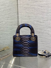 Load image into Gallery viewer, DR573 Mini Lady Dior Bag(Snakeskin) / 6.5 x 6 x 3 inches / HIGHEST QUALITY VERSION
