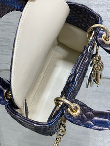 DR573 Mini Lady Dior Bag(Snakeskin) / 6.5 x 6 x 3 inches / HIGHEST QUALITY VERSION