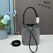 Load image into Gallery viewer, PD220 Satin Mini-bag with Crystals / 7.7x3.9x6.1inch
