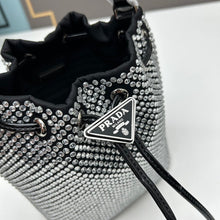 Load image into Gallery viewer, PD220 Satin Mini-bag with Crystals / 7.7x3.9x6.1inch
