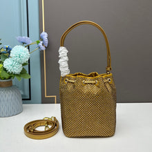 Load image into Gallery viewer, PD221 Satin Mini-bag with Crystals / 7.7x3.9x6.1inch
