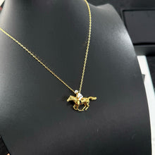 Load image into Gallery viewer, JW1430 CHANEL Equestrian Knight Horse Necklace
