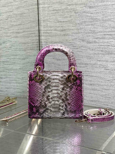 DR574 Mini Lady Dior Bag(Snakeskin) / 6.5 x 6 x 3 inches / HIGHEST QUALITY VERSION