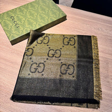 Load image into Gallery viewer, CLTH410 GG Jacquard Shawl / 51&quot;W x 51&quot;L
