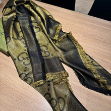 Load image into Gallery viewer, CLTH410 GG Jacquard Shawl / 51&quot;W x 51&quot;L
