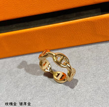 Load image into Gallery viewer, JW923 H Chaine D&#39;ancre Enchainee Ring
