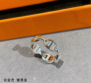 JW923 H Chaine D'ancre Enchainee Ring