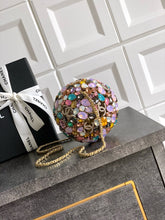 Load image into Gallery viewer, CC1156 Sphere Minaudiere / 4.7 x 4.7 x 4.7in / HIGHEST QUALITY VERSION
