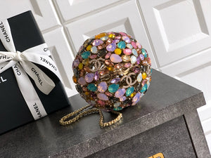 CC1156 Sphere Minaudiere / 4.7 x 4.7 x 4.7in / HIGHEST QUALITY VERSION