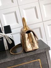 Load image into Gallery viewer, CC1159 Small Flap Bag with Top Handle / 5.5x9.4x3.9inch / HIGHEST QUALITY VERSION
