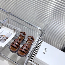 Load image into Gallery viewer, SE1161 Celine Clea Triomphe Gladiatop Chunky Sandal / Size5-10
