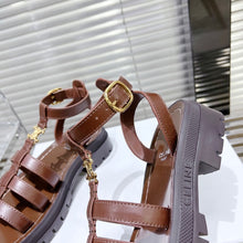 Load image into Gallery viewer, SE1161 Celine Clea Triomphe Gladiatop Chunky Sandal / Size5-10
