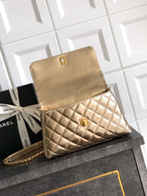 Load image into Gallery viewer, CC1159 Small Flap Bag with Top Handle / 5.5x9.4x3.9inch / HIGHEST QUALITY VERSION
