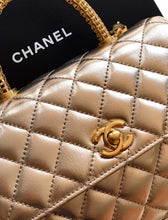 Load image into Gallery viewer, CC1159 Small Flap Bag with Top Handle / 5.5x9.4x3.9inch / HIGHEST QUALITY VERSION
