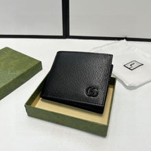 Load image into Gallery viewer, MBG048 GG Marmont leather bi-fold wallet / 4.3&quot;W x 3.5&quot;H

