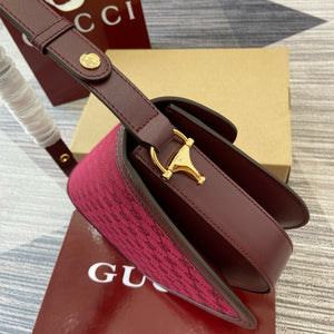 GC667 Gucci Horsebit 1955 Small Shoulder Bag / HIGHEST QUALITY VERSION /  9.8"W x 7"H x 3.1"D