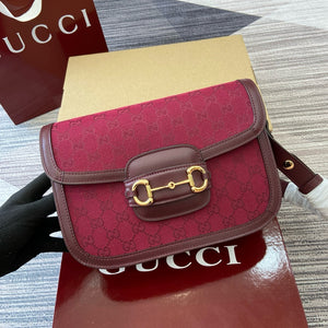 GC667 Gucci Horsebit 1955 Small Shoulder Bag / HIGHEST QUALITY VERSION /  9.8"W x 7"H x 3.1"D