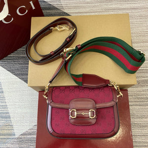 GC666 Gucci Horsebit 1955 Mini Shoulder Bag / HIGHEST QUALITY VERSION / 8.1"W x 5.7"H x 2"D