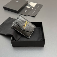 Load image into Gallery viewer, YSK447 UPTOWN Compact Wallet / 4.7 X 3.9 X 1.1 INCHES / HIGHEST QUALITY VERSION
