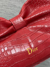 Load image into Gallery viewer, DR598 Medium Dior Bow Bag / 12x7x4.5inches / HIGHEST QUALITY VERSION
