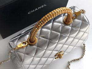 CC1160 Small Flap Bag with Top Handle / 5.5x9.4x3.9inch / HIGHEST QUALITY VERSION