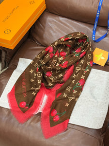 CLTH467 LV x TM Monogram Cerise Square 90 / 35.4 x 35.4 inches