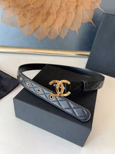 Load image into Gallery viewer, BL268 CHANEL Classic CC Belt in Soft Lambskin / 3.0 cm
