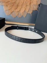 Load image into Gallery viewer, BL271 CHANEL Classic Double C Belt in Gunmetal &amp; Calfskin / 3.0 cm
