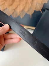 Load image into Gallery viewer, BL271 CHANEL Classic Double C Belt in Gunmetal &amp; Calfskin / 3.0 cm
