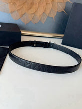 Load image into Gallery viewer, BL272 CHANEL Classic Double C Belt in Gunmetal &amp; Calfskin / 3.0 cm
