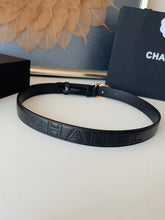 Load image into Gallery viewer, BL273 CHANEL Classic Double C Belt in Gunmetal &amp; Calfskin / 3.0 cm
