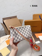 Load image into Gallery viewer, LB838 Damier Azur Pochette / 9x5.1x1.2inch
