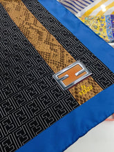 Load image into Gallery viewer, CLTH342 FF Multicolor Silk Foulard / 90x90cm(35..4x35.4inch)
