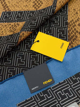 Load image into Gallery viewer, CLTH342 FF Multicolor Silk Foulard / 90x90cm(35..4x35.4inch)
