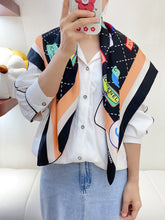 Load image into Gallery viewer, CLTH343 CC Square Scarf / 90x90cm(35.4x35.4inch)
