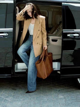 Load image into Gallery viewer, YSK434 Y Tote in Leather / 14.6 &quot; x 12.6&quot; x 2.8–8.7&quot; / HIGHEST QUALITY VERSION
