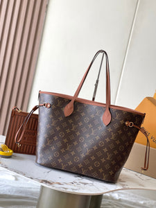 LB1085 Neverfull Inside Out MM(REVERSIBLE) / HIGHEST QUALITY VERSION / 12.2 x 11 x 5.5 inches